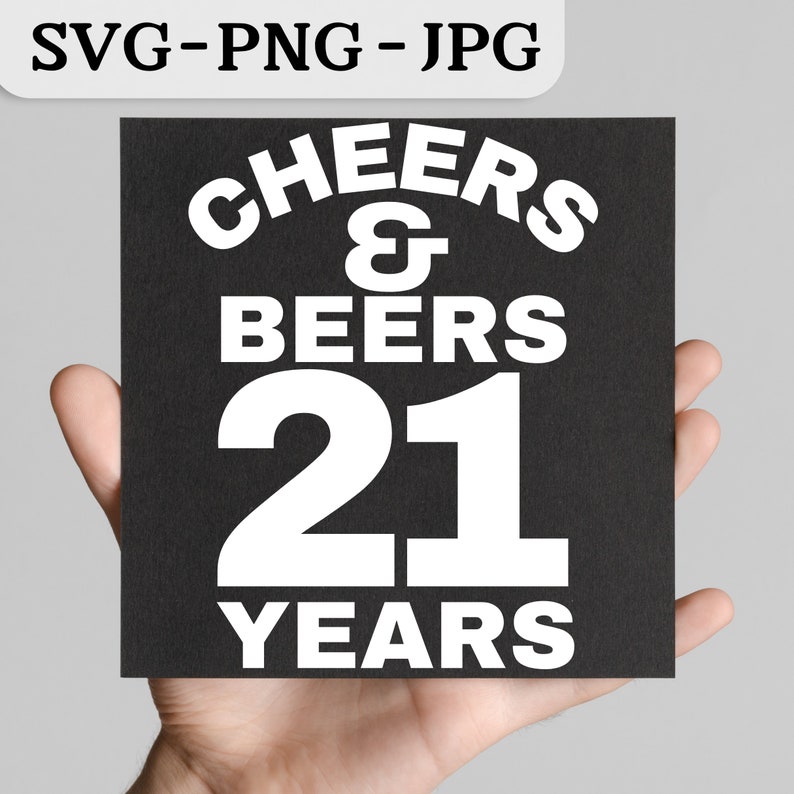 Cheers To 21 Years, 21st Birthday Celebration 11421617 Vector Art At