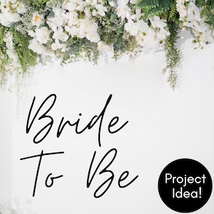 Futura novia SVG, archivo de corte para celebración de boda, diseño PNG imprimible para fiesta nupcial y decoración, compatible con Cricut y Silhouette
