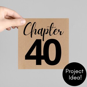 Chapter 40 SVG, 40th Birthday PNG, Anniversary Cut File, Printable - Etsy