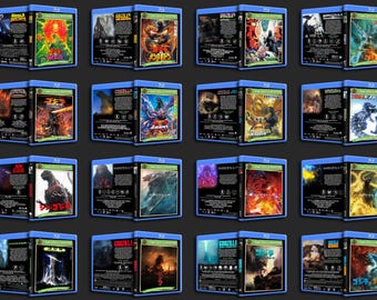 Godzilla Heisei/Millennium/Reiwa/American Custom Blu-ray Artwork (Prints ONLY)
