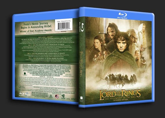 The Lord of the Rings Custom Blu-ray Artwork (single-sided