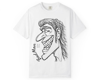 Funny Bad Man Caricature Face T-Shirt – Cartoon Graphic Tee