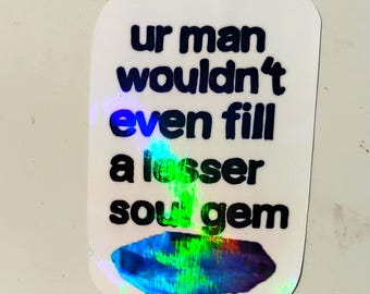 Soul Gem Meme Sticker – Funny Gamer Autumn Vinyl Decal*Hand Cut*