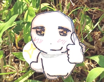 Thumbs Up Emoji Sticker – Holographic Autumn Approve Decal*Hand Cut*