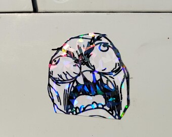Rage Face Meme Sticker – Autumn Angry Comic Funny Decal*Hand Cut*