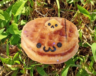 Waffle Sticker ~ UV/WEATHERPROOF & WATERPROOF outdoor/indoor*Hand Cut*