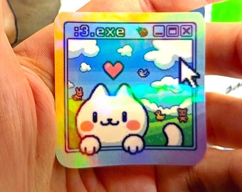 Pc Cat~ UV/WEATHERPROOF & WATERPROOF outdoor/indoor*Hand Cut*