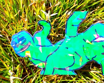 Pepe with Hands Sticker UV/WEATHERPROOF & WATERPROOF outdoor/indoor*Hand Cut*
