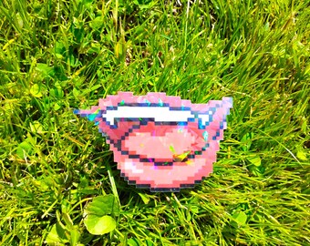 Holographic Sticker ~ Pixel Vampire Sticker UV/WEATHERPROOF & WATERPROOF outdoor/indoor*Hand Cut*