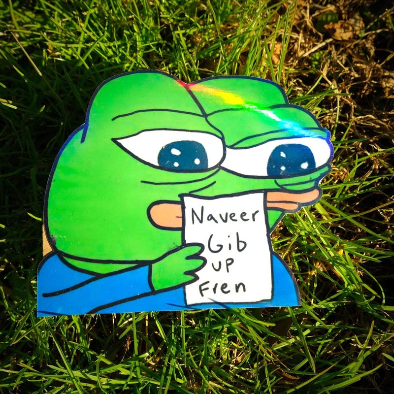 Pepe Sticker Waterproof - Etsy
