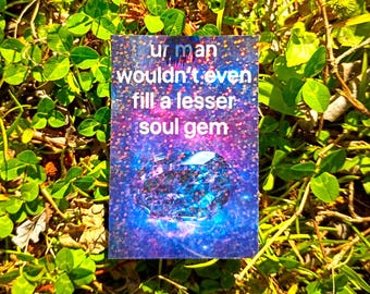 Sparkling Holo Wizard Insult Sticker UV/WEATHERPROOF & WATERPROOF outdoor/indoor*Hand Cut*