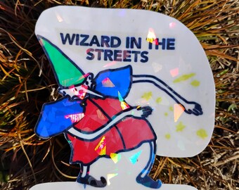 Wizard Goblin Meme Sticker – Funny Halloween Vinyl Decal*Hand Cut*