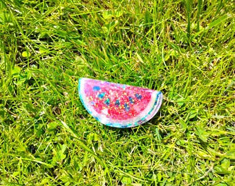 Holographic Sticker ~  Watermelon Sticker UV/WEATHERPROOF & WATERPROOF outdoor/indoor*Hand Cut*