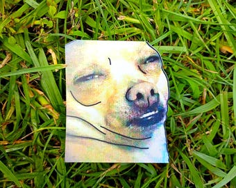 Chihuahua Matte Sticker: Weatherproof Vinyl Decal for Indoor/Outdoor Use*Hand Cut*