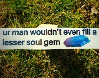 Holographic Sticker ~ Wizard Insult Bumper Sticker UV/WEATHERPROOF & WATERPROOF outdoor/indoor*Hand Cut*