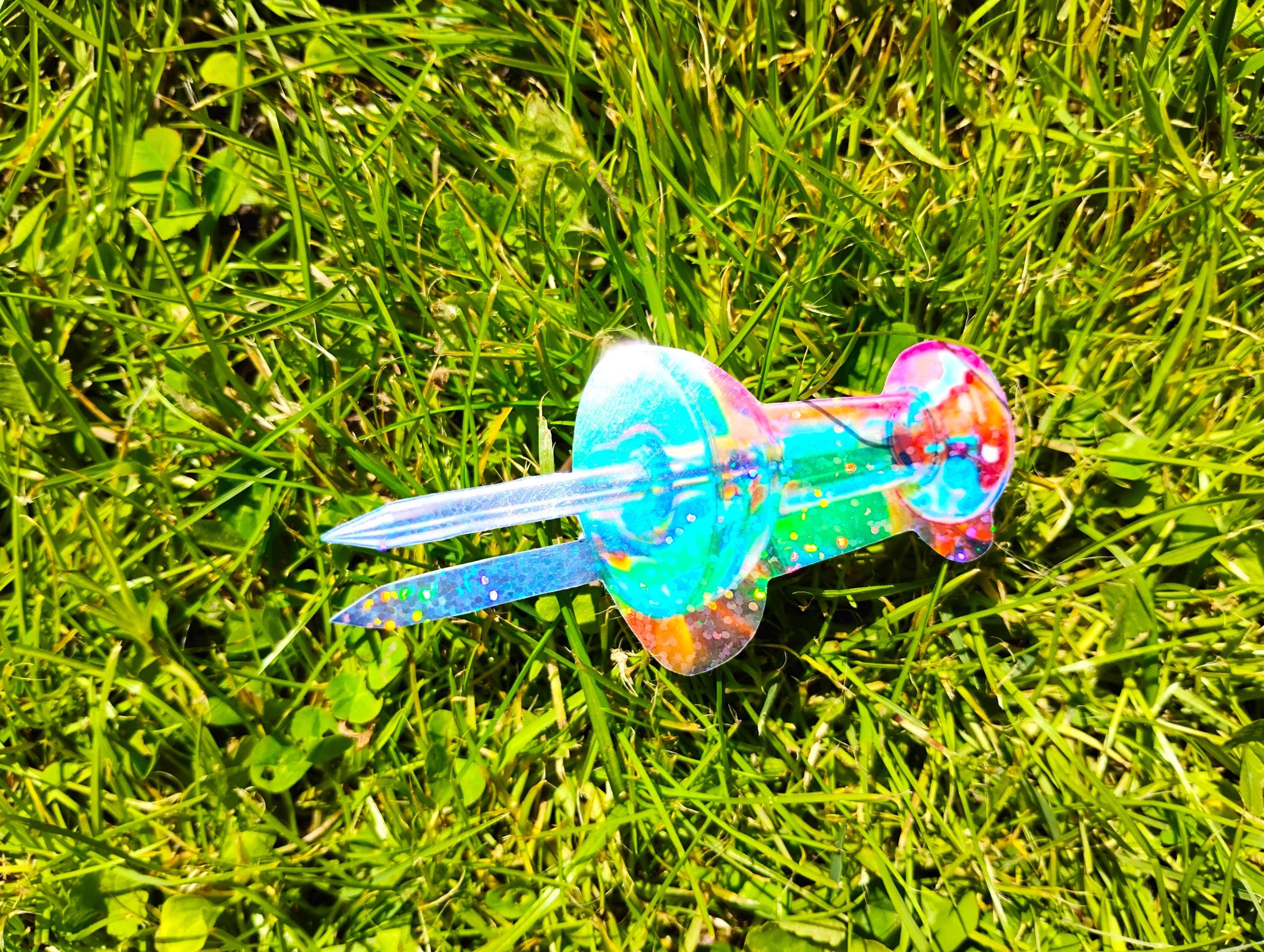 Holographic Sticker ~ Push Pin Sticker UV/WEATHERPROOF & WATERPROOF ...