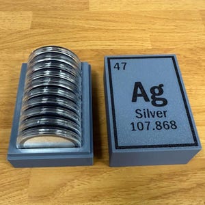 Silver Coin Box | Coin Holder for Silver Bullion Rounds