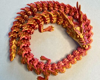 3D Printed Articulated Dragon Toy | Originally designed 3D printed dragon toy