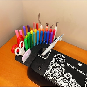 Cricut Tool Pen Holder Attachment for Cricut Explore Air 2 | The ORIGINAL Craft Storage Buddy | Pen and Marker Organizer