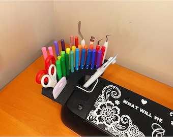Cricut Tool Pen Holder Attachment for Cricut Explore Air 2 | The ORIGINAL Craft Storage Buddy | Pen and Marker Organizer