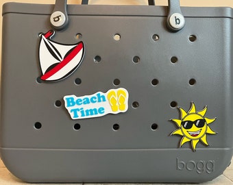 Beach Bogg Bag Charms, Beach Themed Bogg Bag Charm Set, Beach Bag Tags, Bogg Bag Accessories