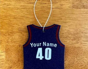 Personalized Basketball Ornament, Custom Sports Ornaments