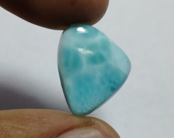 Larimar Cabochon gemstone, Larimar pendant Loose stone, Semi precious for jewelry, Larimar Cabochon with good feeling,   8 Carat. 18X14 MM