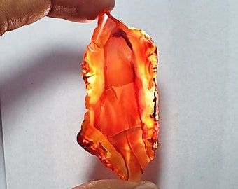 Carnelian slice Cabochon gemstone, Carnelian Loose stone, Semi precious for jewelry, Carnelian Cabochon good feeling,  108 Carat. 64X31 MM