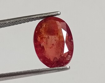 Red Spinel, Oval Shape Untreated Natural loose gemstone Jewelry Spinel Stone 11x8x5MM 4.20CT