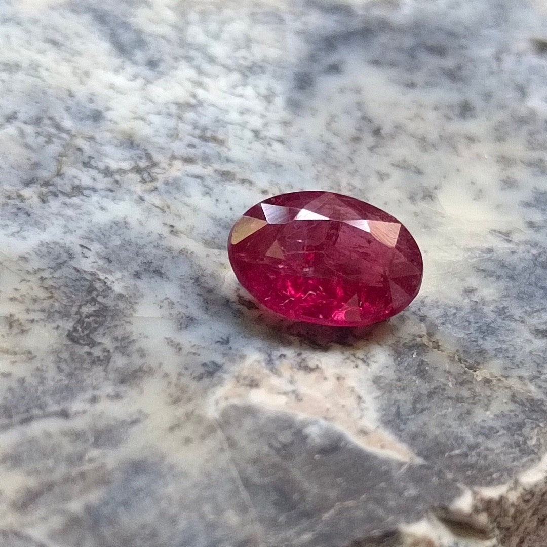 Natural Blood Red Spinel 9x7x3 MM 1.60carat Oval Shape AAA Quality ...