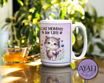 Tazza divertente con gatto per gli amanti dei gatti • Tazza da caffè per gattara pazza • Tazza da lavoro con umorismo introverso • Regalo per mamma gatta • Regalo per collega - Italia