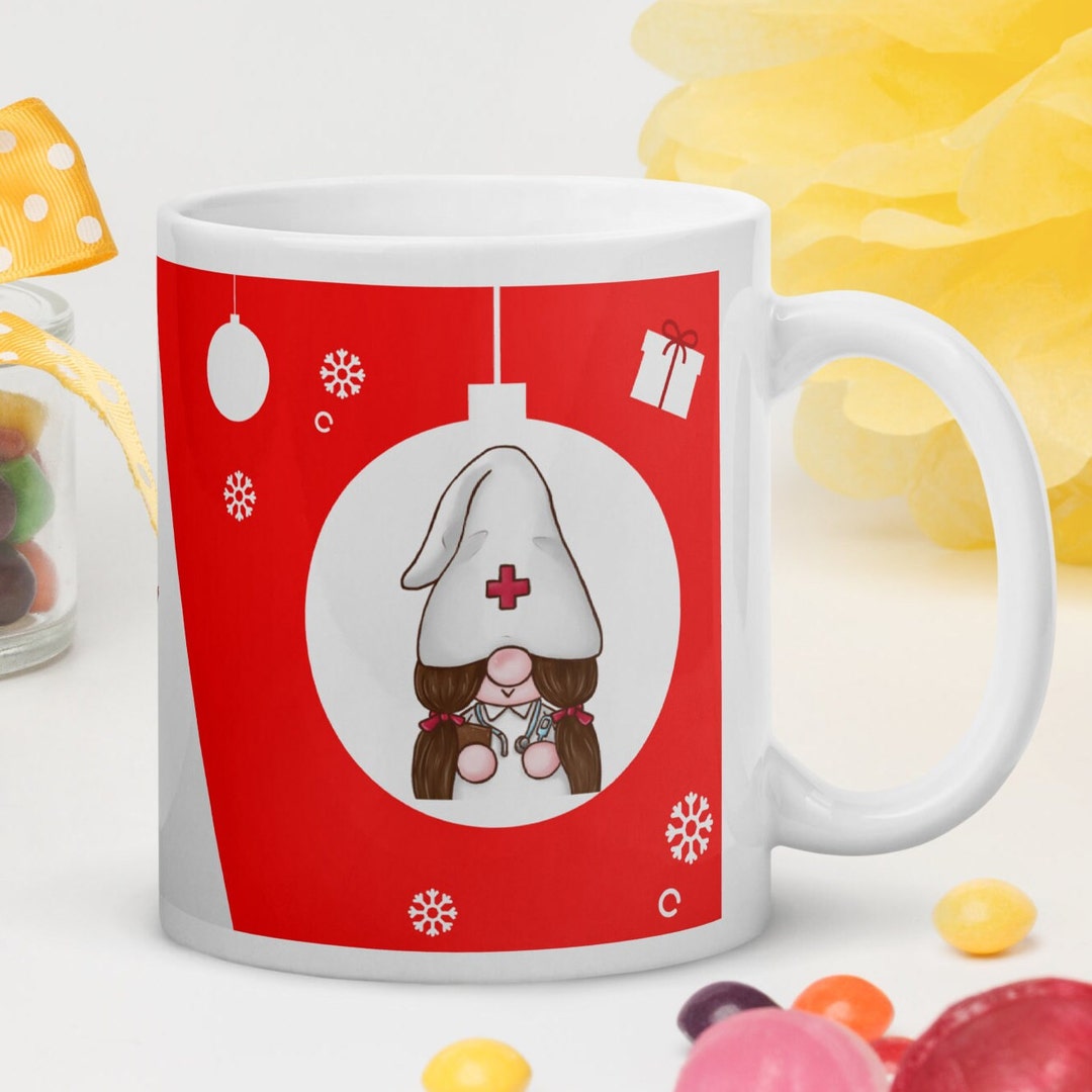 Personalized Christmas Mug for Nurses, Personalized Mug for Nurses, Mug Gifts For Nurses For Christmas