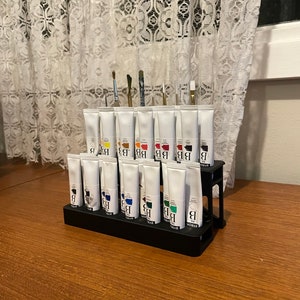 Paint Tube and Brush Stand