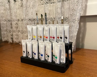 Paint Tube and Brush Stand