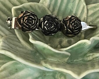 Pin vintage de rosa negra