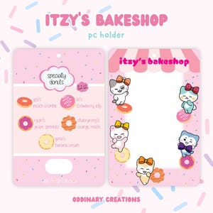 Itzy inspired Bakeshop photocard holder