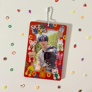 Stray Kids inspiriert SKZOO Loops Süßer fruchtiger Fotokartenhalter