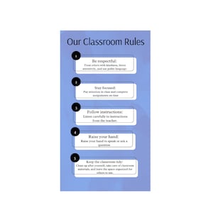 Editable Classroom Rules and Expectations: Promote Positive Class Culture with Custom Classroom Rules