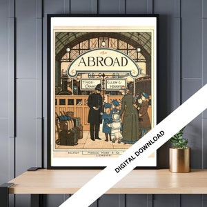 London, Vintage Travel Posters - Retro Art Prints  | Digital Downloads for Instant home Décor