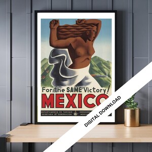 Mexico, Vintage Travel Posters - Retro Art Prints  | Digital Downloads for Instant home Décor