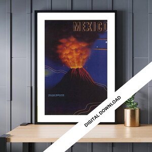 Mexico, Vintage Travel Posters - Retro Art Prints  | Digital Downloads for Instant home Décor
