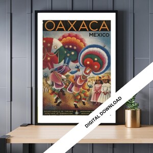 Mexico, Vintage Travel Posters - Retro Art Prints  | Digital Downloads for Instant home Décor