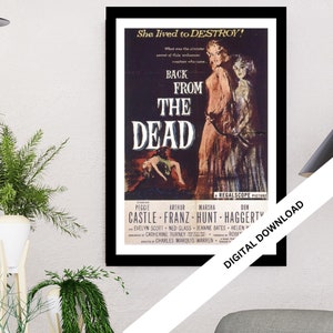 Back from the Dead | Movie Poster | Digital Download | Instant Printable Wall Art | vintage film poster20cm x 30cm