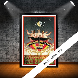 Retro music poster, The Beatles vintage music posters, music wall art from the, 70s 80s 90s 00s Music Poster, 20cm x 30cm