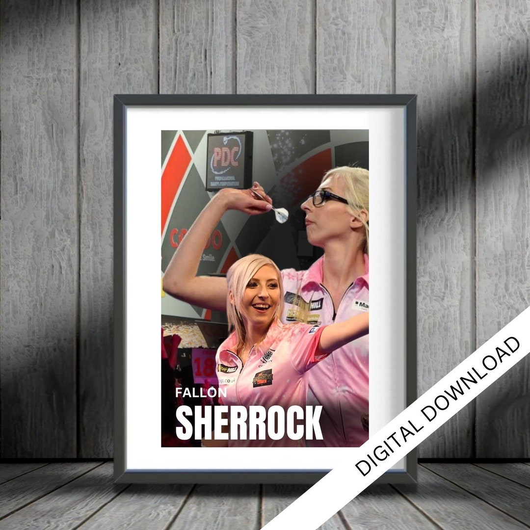 Fallon Sherrock Dart Poster: Game Lounge Wall Art (digital Download ...