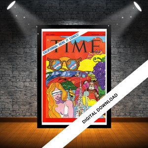Cartel de música retro, carteles de música vintage de Time, arte de pared de música de los años 70, 80, 90, 00, cartel de música, 20 cm x 30 cm