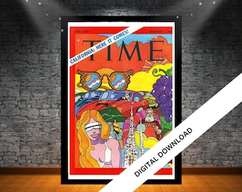 Affiche de musique rétro, affiches de musique vintage Time, art mural musical des années 70, 80, 90, 00, affiche de musique, 20cm x 30cm