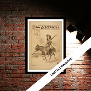 The Electrician Vintage Theatre Poster Print | Musical Theatre Gift | Wall Art Print for Home Decor | Instant Printable Wall Art