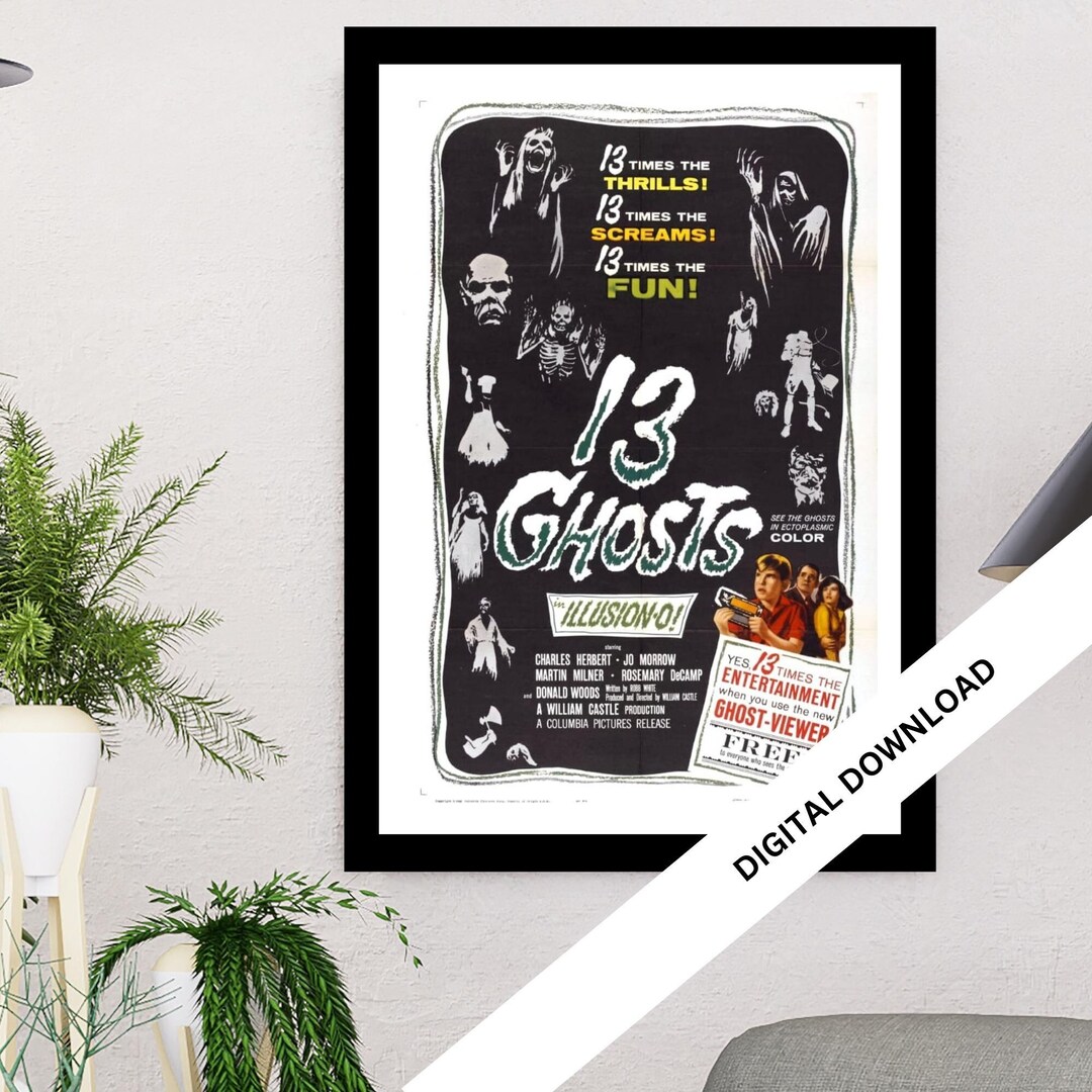 13 Ghosts Movie Poster Digital Download Instant - Etsy