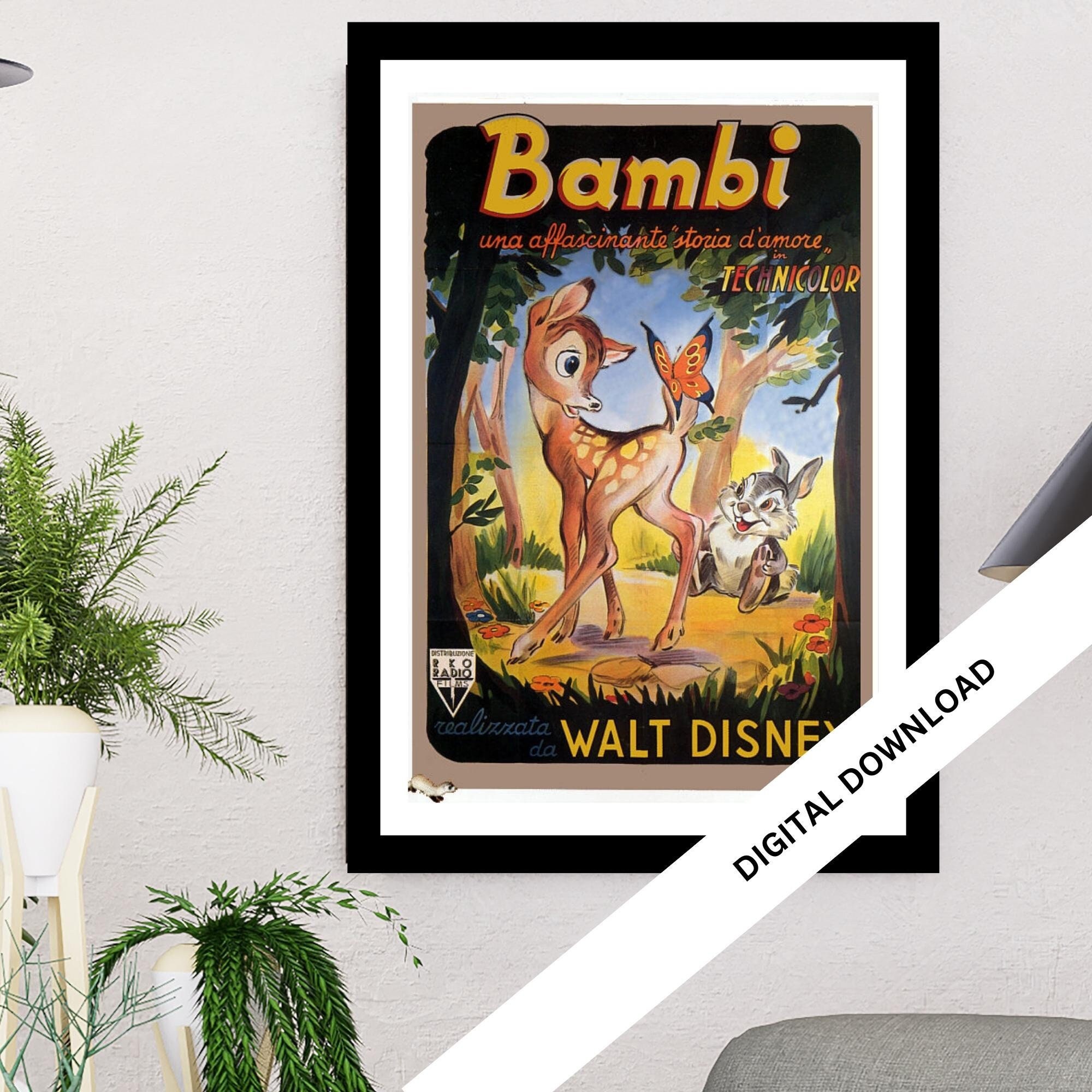 Bambi movie poster - Etsy 日本